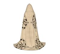 Gongjuy Compass Wind Road Map Cosplay Costumes For Children Witches And Vampires, Hooded Cloaks For Children'S Festivals