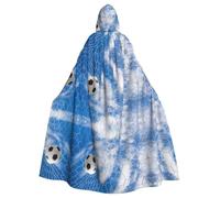 Gongjuy Football Blue-Sky Adult Party Cloak Clothing Accessories, Adult Halloween Wizard Plus Size Hooded Horror Cloak