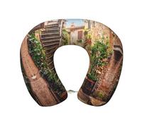 Gongjuy Italy Tuscan Flying Pillow, Sleeping Pillow, Memory Sponge Travel Pillow, Portable U-Shaped Pillow Head