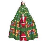 Gongjuy Merry Christmas Adult Party Cloak Clothing Accessories, Adult Halloween Wizard Plus Size Hooded Horror Cloak