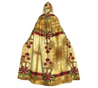 Gongjuy Merry Christmas Adult Party Cloak Clothing Accessories, Adult Halloween Wizard Plus Size Hooded Horror Cloak
