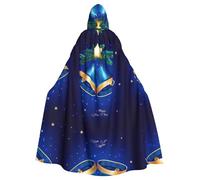 Gongjuy Merry Christmas Happy New Year Adult Party Cloak Clothing Accessories, Adult Halloween Wizard Plus Size Hooded Horror Cloak