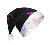 Gongjuy Nice Butterfly Christmas Party Supplies Adult Plush Luminous Christmas Hatï¼ŒLed Christmas Hats With Lights