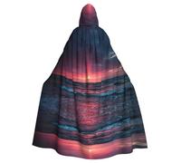 Gongjuy Ocean Tide At Warm Twilight Adult Party Cloak Clothing Accessories, Adult Halloween Wizard Plus Size Hooded Horror Cloak