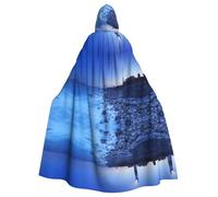 Gongjuy The Seaside Lighthouse Adult Party Cloak Clothing Accessories, Adult Halloween Wizard Plus Size Hooded Horror Cloak