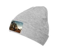Gongjuy Train and Railway Classic Winter Hats for Men,Women Without Eaves, Padded Warm Lining, Gifts for Parents,Friends. Gray