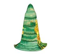 Gongjuy Yellow Daffodils Flowers Cosplay Costumes For Children Witches And Vampires, Hooded Cloaks For Children'S Festivals