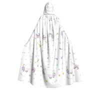 Gongjuy You Are Magical Adult Party Cloak Clothing Accessories, Adult Halloween Wizard Plus Size Hooded Horror Cloak