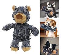 GONGXIFC Dog Companion for Heavy Chewers, Dog Bear Toy for Strong & Aggressive Chewers, Durable, Heavy Duty for Chewing, Cleaning Teeth, Gums (Blue)