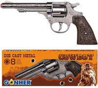 Gonher Diecast Metal 8 Ring Shot Cowboy Gun