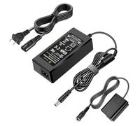 Gonine AC-PW20 Continuous Power Supply ZV-E10 AC Adapter NP-FW50 Dummy Battery Kit for Sony Alpha ZVE10 A6400 A6000 A6100 A6500 A5100 A7 A7II Cameras.