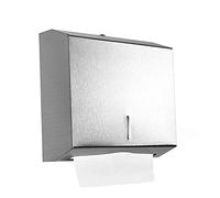Gonioa Wall-Mounted Comercial Paper Towel Dispenser, Brushed Stainless Steel Bathroom Hand Towel Dispenser with Lock Design, Large Capacity 250 C-Fold / 300 Multi-Fold Capacity