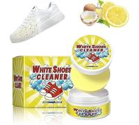 Goniome 100g Olite White Shoes Cleaner, White Shoe Cleaner, All-Purpose Rinse-Free White Shoe Cleaner Cream with Sponge, Multi Functional Cleaning Cream, for Sneaker (1Pcs)