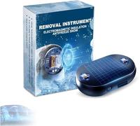 Goniome Anti-freeze Electromagnetic Car Snow Removal Device, 2026 New Portable Solar Electromagnetic Molecular Interference Freeze and Snow Remover Instrument for Ice and Snow Scraping (1Pcs)