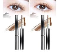 Goniome Judy Doll Mascara, Judy Doll Iron Strong Mascara, 3D Curling Eyelash Iron Mascara, Judydoll Iron Mascara, Non-Clumping, Smudge Proof, Flake Proof, Long Lasting (Brown -2PCS)