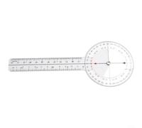 Goniometer 13 Inch Orthopedic Angle Ruler for Joint Measurement - Transparent Plastic Protractor with 360 Degree Scale for Physiotherapy and Rehab - 33cm Extended Size