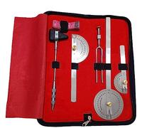 Goniometer Set Physiotherapy Kit- Set of 3 with Tuning Fork 256 Hz and Percussion (Stainless Steel)