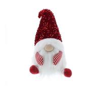 Gonk Christmas Decoration Red with Sequin Pattern - 38cm