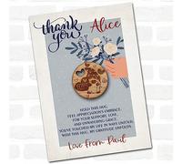 Gonk Gnome Blue Flowers Thank You Personalised Gift Pocket Hug