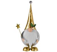 Gonk with Star Christmas Decoration Gold & Silver - 40cm