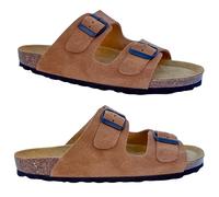 GONKOS®, Leather Sandals Women Men, Genuine Leather, Natural Cork, Mules Shoes For Mens Womens Ladies Sandals, Women's Clogs & Mules, Quality Made in Spain, Color Muscade Suede Size 12