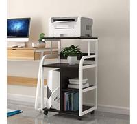 GONMDOPY Bookshelf,Desktop Printer Stand Floor-Standing Printer Rack Multi-Storey Office Movable Cabinet for Space Organizer As Storage Shelf, Book Shelf Printe Carthine Stand/H