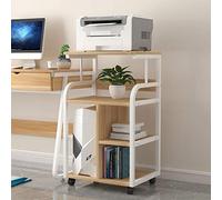 GONMDOPY Bookshelf,Desktop Printer Stand Floor-Standing Printer Rack Multi-Storey Office Movable Cabinet for Space Organizer As Storage Shelf, Book Shelf Printe Carthine Stand/E