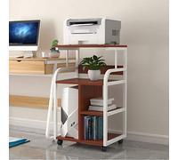GONMDOPY Bookshelf,Desktop Printer Stand Floor-Standing Printer Rack Multi-Storey Office Movable Cabinet for Space Organizer As Storage Shelf, Book Shelf Printe Carthine Stand/F