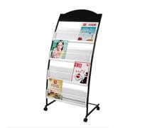 GONMDOPY Bookshelves, File Rack, Newspaper Stand, Movable Data Propaganda Magazine Rack Newspaper Rack Office Display Rack Magazine Rack