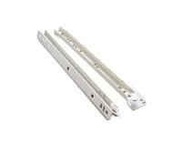 GONMDOPY Drawer Runners Full-Extension 2-Section Drawer Slides for Computer Desks & Cabinets, Heavy-Duty Sliding Track Rails with Silent Roller Pulley - Adjustable 22 inch (55Cm) Keyboard Tray & Wardr