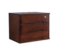 GONMDOPY Mobile File Cabinet-File Rack,Data Desktop Storage Box Shelf Datae with Lock 3 Layer Storage Box Small Chest of Drawers Put A4 Paper/C