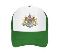GONMFKM Personality National Baseball Cap - Iranian Revolution Lion and Sun Emblem of Iran Flag of Iran Trucker Hats Summer Mesh Caps Baseball Cap Breathable Adjustable Hat,Green,One Size