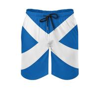 GONMFKM Scotland Flag Pattern Men's Swimming Shorts Quick Dry Trunks Bathing Short Casual Lounge Shorts with Mesh Lining and Pockets Scotland M