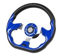 GONMOT 12.5" D-Shaped Boat Steering Wheel with 3/4“ Tapered Shaft, Blue Axle Marine Steering Wheel for Seastar and Verad, etc. for Marine Boats, Vessels, Yacht, Pontoon Boat