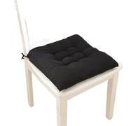 GONMPJZR Dining Chair Cushions Solid Square Cushion Cotton Color Soft Pad Thickened Sofa With Straps Office Home Or Car Lounge Seat(Color 5)