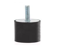 GONMPJZR Stud Bushing 1pcs Rubber Shock Absorber M4 M5 M6 M8 M10 Male Thread Crash Pad Damper Mount Isolator for Boat Car Threaded(20x10 M6x18mm 1Pcs)