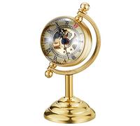 GONMPJZR Vintage Watch, Mechanical Pocket Antique Stand Skeleton Smooth Ball Face Roman Numeral Dial Male Chain Clock for Men Women
