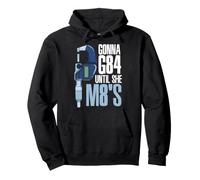 Gonna G84 Until She M8's Funny Mechanic CNC Machinist Humor Pullover Hoodie