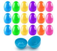 GONNCZ 24 Pack Large 9.5cm Plastic Easter Eggs Fillable - Colorful Jumbo Eggs for Easter Egg Hunt, Party Favors & Basket Stuffers