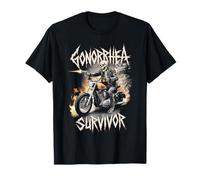 Gonorrhea Survivor Wicked Skeleton Rural Truck Stop Meme T-Shirt