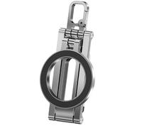 GONSIFACHA Magnetic Mobile Phone Tripod with Carabiner, Foldable Mini Selfie Stick for MagSafe, 360° Rotatable Aluminium Mobile Phone Holder, Portable Smartphone Tripod Compatible with iPhone, Xiaomi