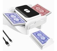 GONSIR Card Shuffler-Rechargeable One-Click Automatic Card Shuffler for 1-2 Decks, Low Noise & Efficient Shuffling Machine, Portable Electric Card Shuffler for Poker, UNO, Blackjack, Skip-Bo, Phase 10