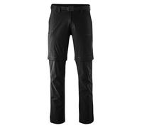 Gonso Portland, Long Men's Cycling Shorts With Zip-Off Function, Water And Stain Repellent, Relax Gel Comfort Seat Pad, Wide Fit, Black, 33
