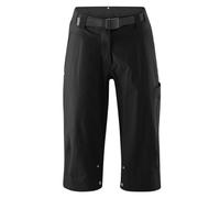 Gonso Ruth 3/4, Women's 3/4 cycling trousers, 2in1 bike shorts, Button-in cycling underpants with Relax Gel Comfort seat pad, Water and stain-resistant, Wide fit, PFC-free