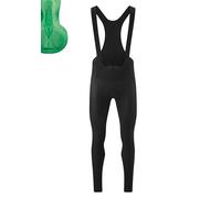 Gonso Sitivo Bib M, Men's Bib Cycling Shorts, With Sitivo Comfort Seat Pad, High Elasticity Of Movement And Anti-Slip Silicone Leg Grippers, Tight Fit, Black/Green, 5XL
