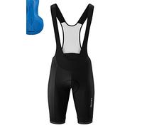 Gonso Sitivo Bib M, Men's Bib Cycling Shorts, With Sitivo Comfort Seat Pad, High Elasticity Of Movement And Anti-Slip Silicone Leg Grippers, Tight Fit, Black, L