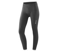 Gonso Sitivo Tight W, Long Women's Cycling Shorts, With Sitivo Comfort Seat Pad, High Elasticity, Comfort Waistband And Leg Zipper With Fastener, Tight Fit, Black/Green, 36