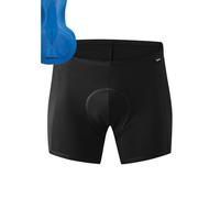 Gonso Sitivo U M Men's Cycling Underwear, Fits Under All Cycling Shorts, Tights with Sitivo Blue Seat Pad with Poron Elements, Tight Fit, Black/Blue, 5XL