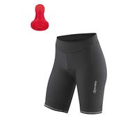 Gonso Sitivo W, Women's Cycling Shorts, With Sitivo Comfort Seat Pad, High Elasticity Of Movement And Anti-Slip Silicone Leg Grippers, Tight Fit, Black/Red, 44