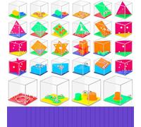 Gontence 28 Mini Cube Brain Teaser Puzzle Box Set - 28 purple bag Challenge Cubes | Kids Party Bags Fillers | Party Favours Kids | Birthday Gift for Girls and Boys | Christmas Socks Fillers
